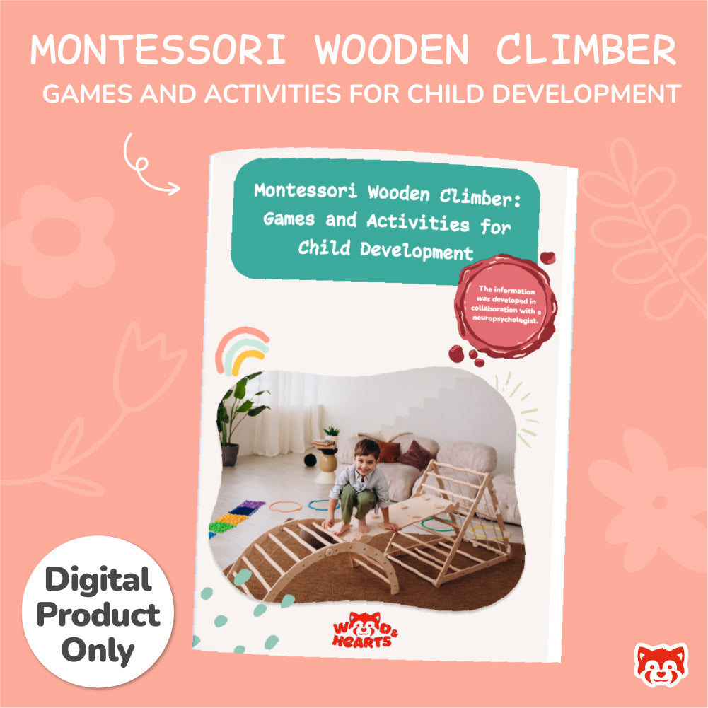 Montessori Wooden Climber: Games and Activities for Child Development