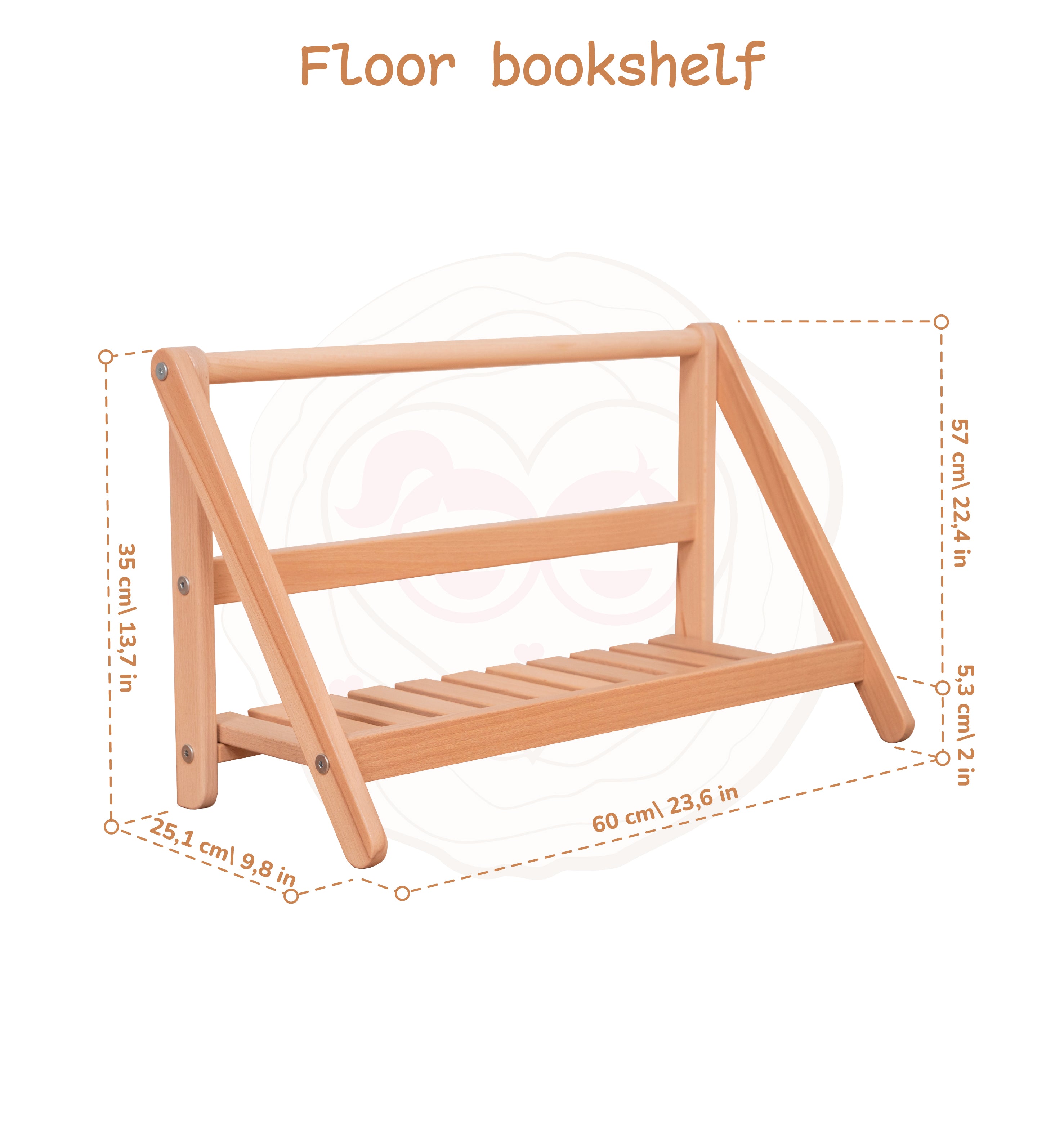 Wooden Bookshelf Forest