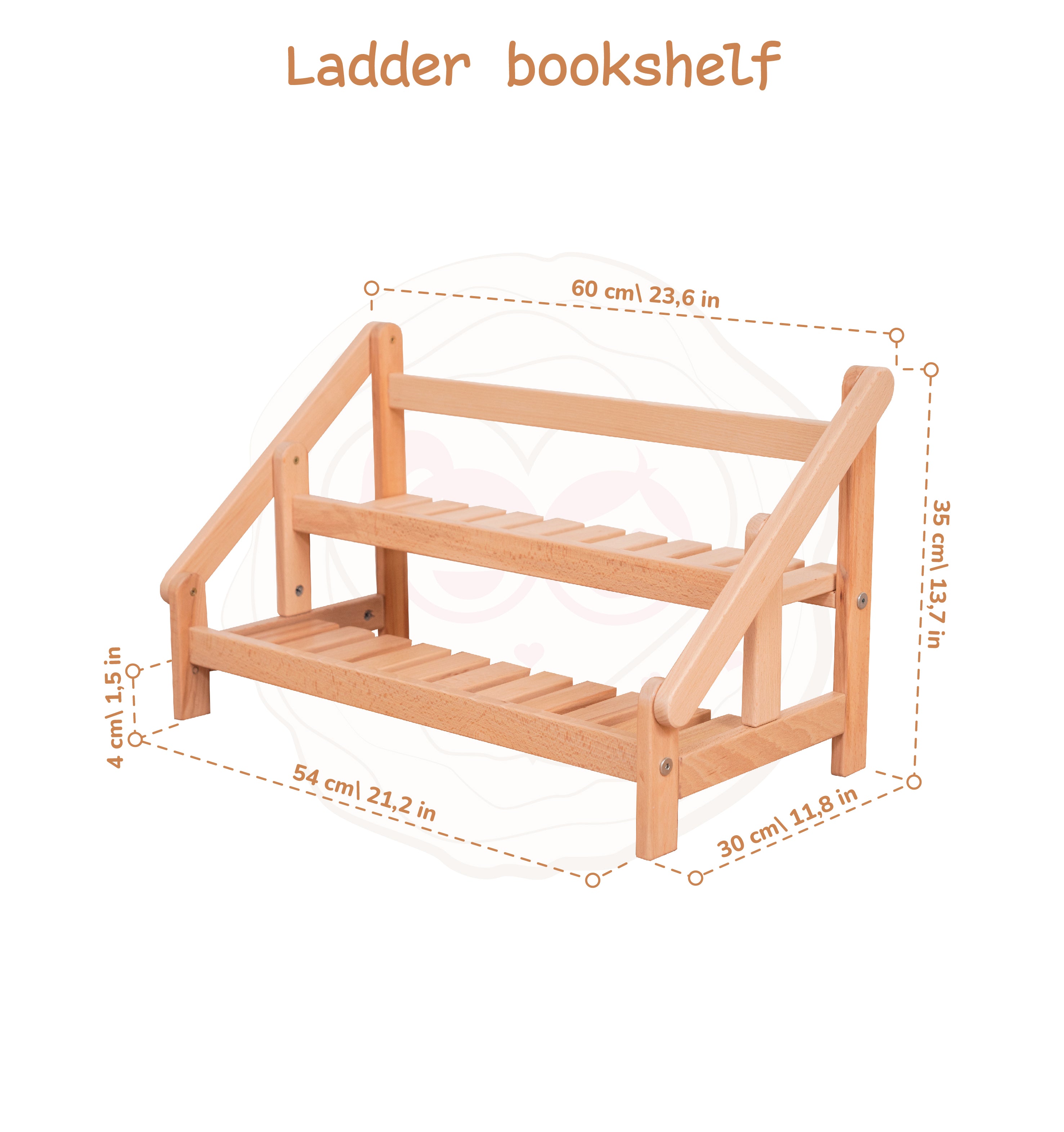 Wooden Bookshelf Forest