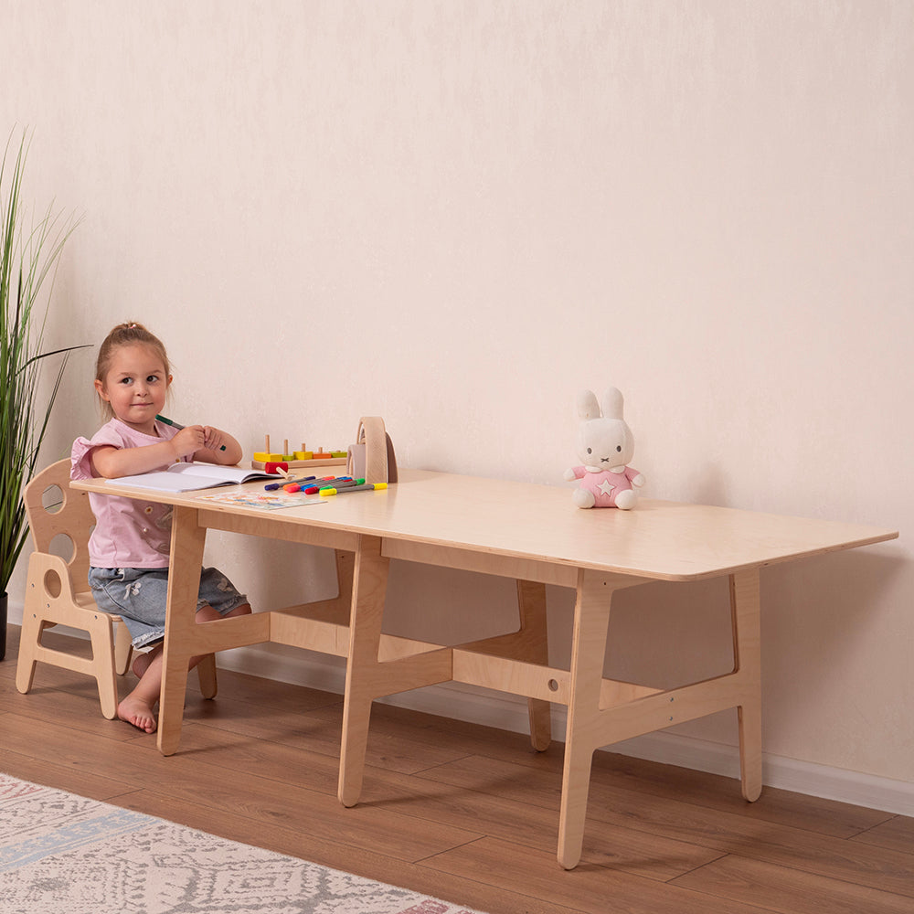 Kids Wooden Play Table