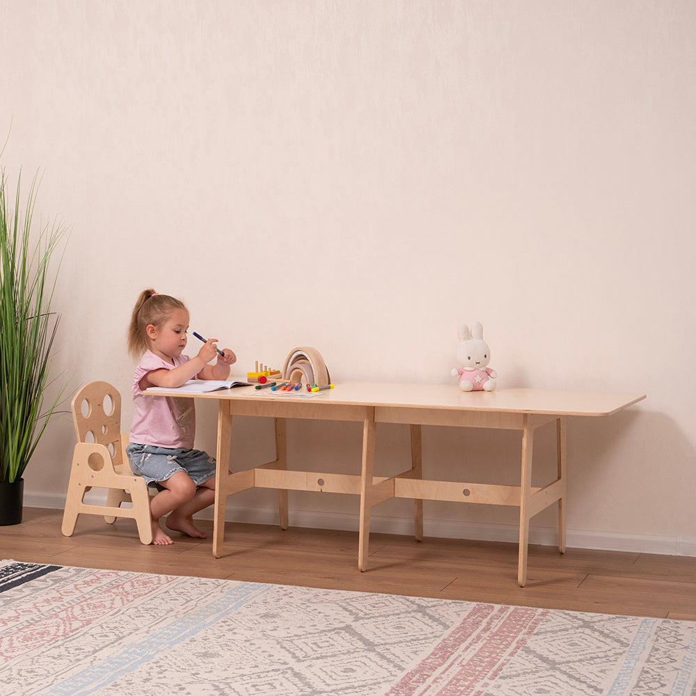 Kids Wooden Play Table