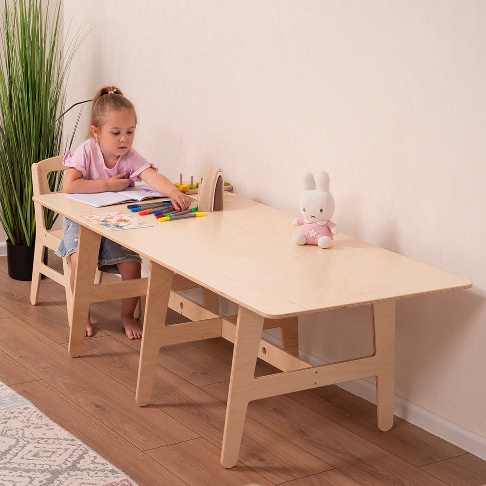 Kids Wooden Play Table