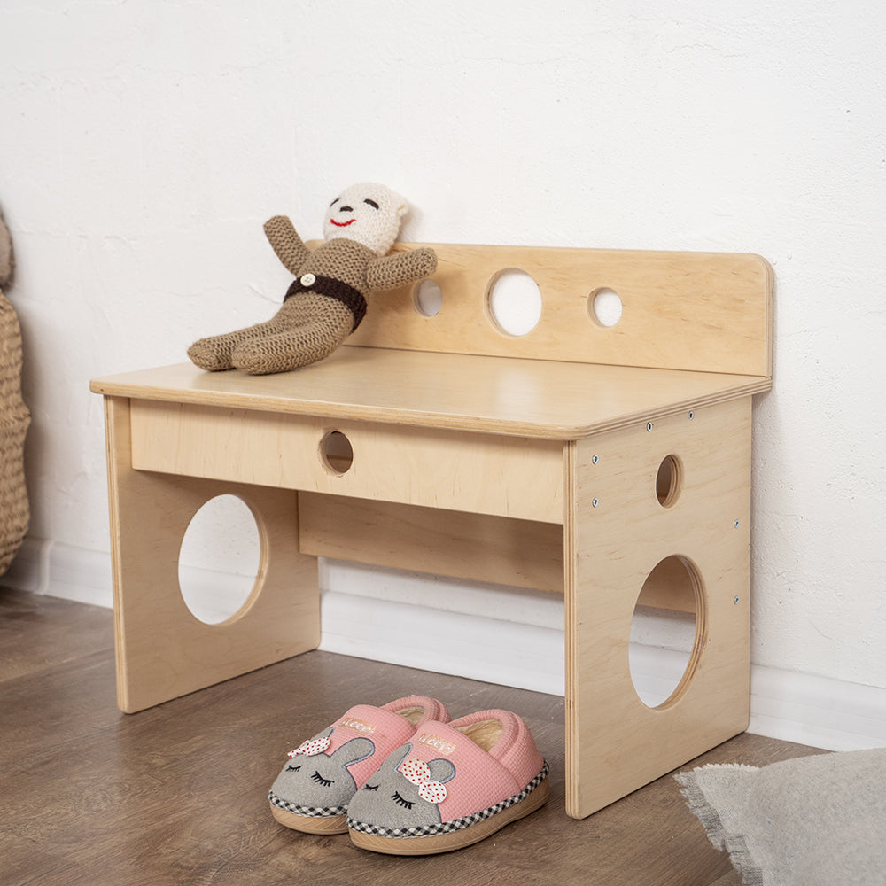 Entryway Bench with Coat Rack