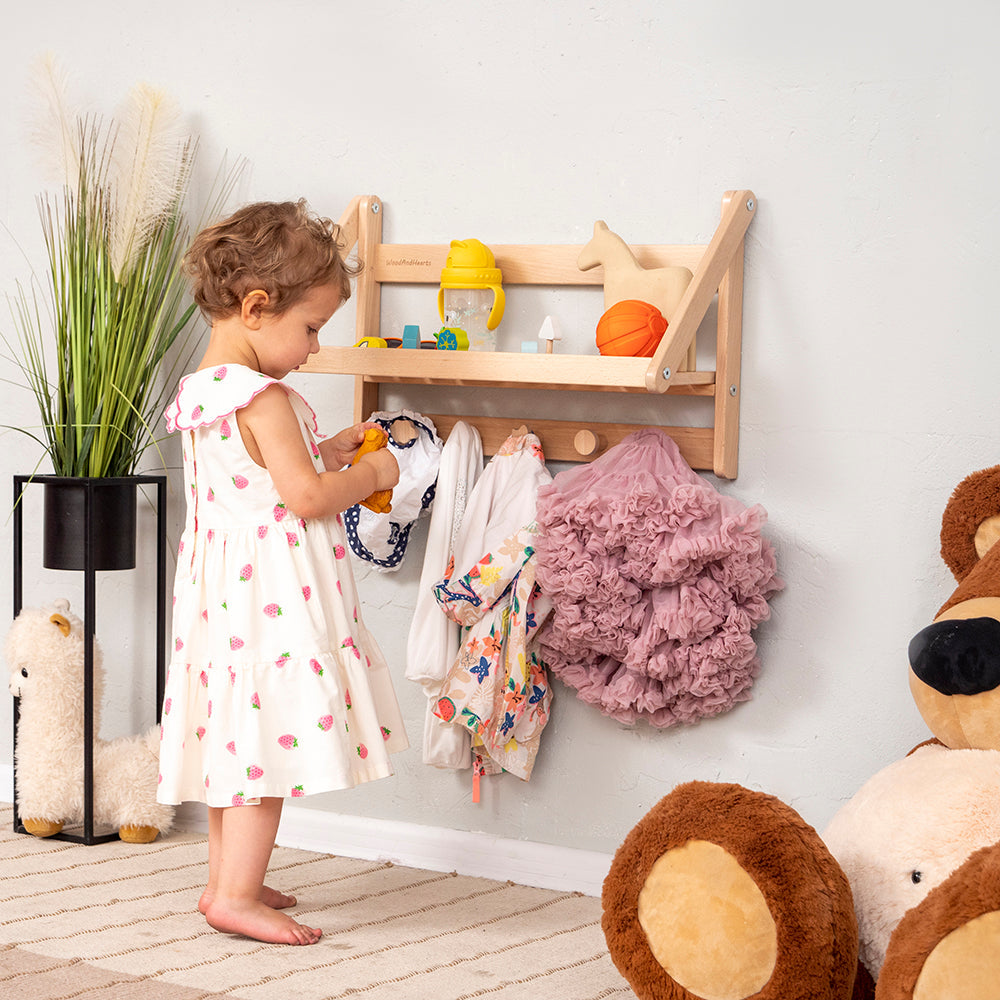 Wall Shelf with Hangers