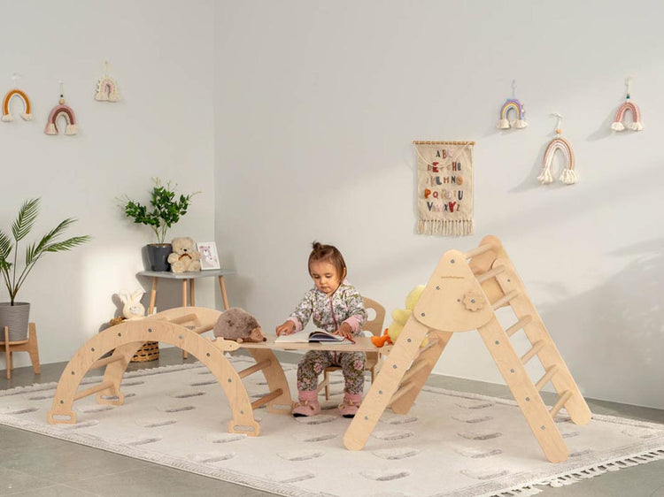 Montessori Wooden Climber: Games and Activities for Child Development