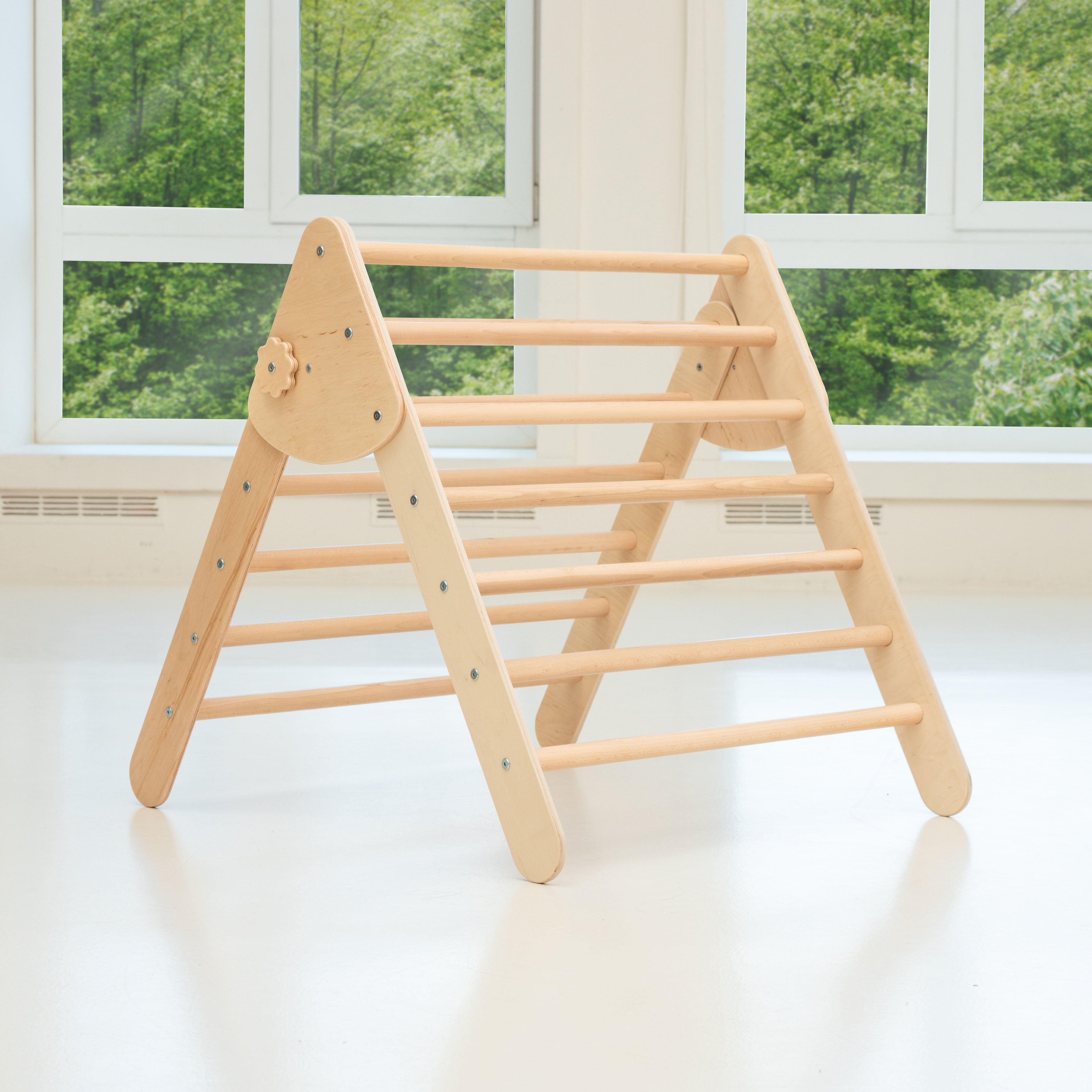 2-in-1 Set: Large Climbing Triangle with Ramp