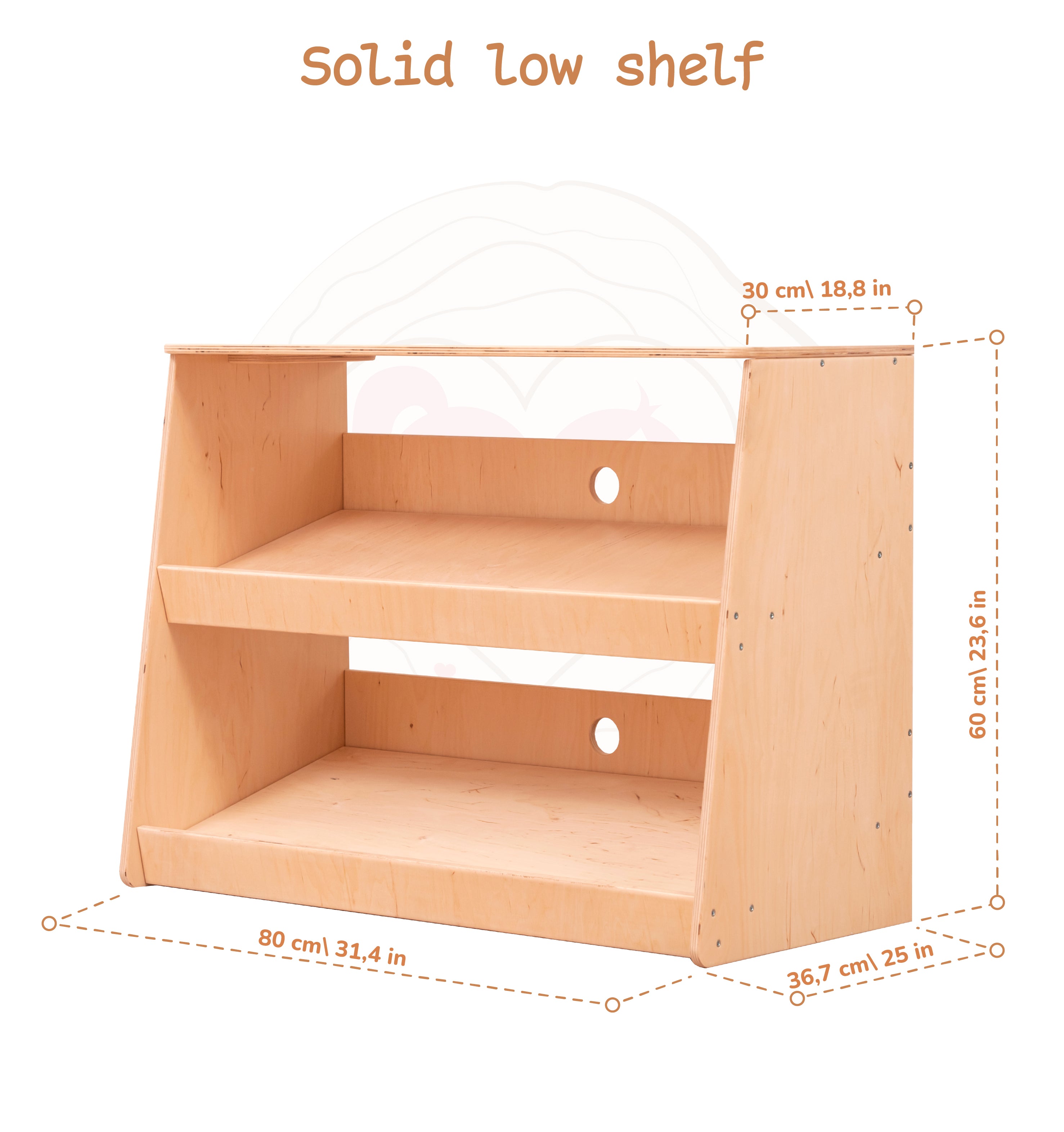 Wooden Shelf for Toys