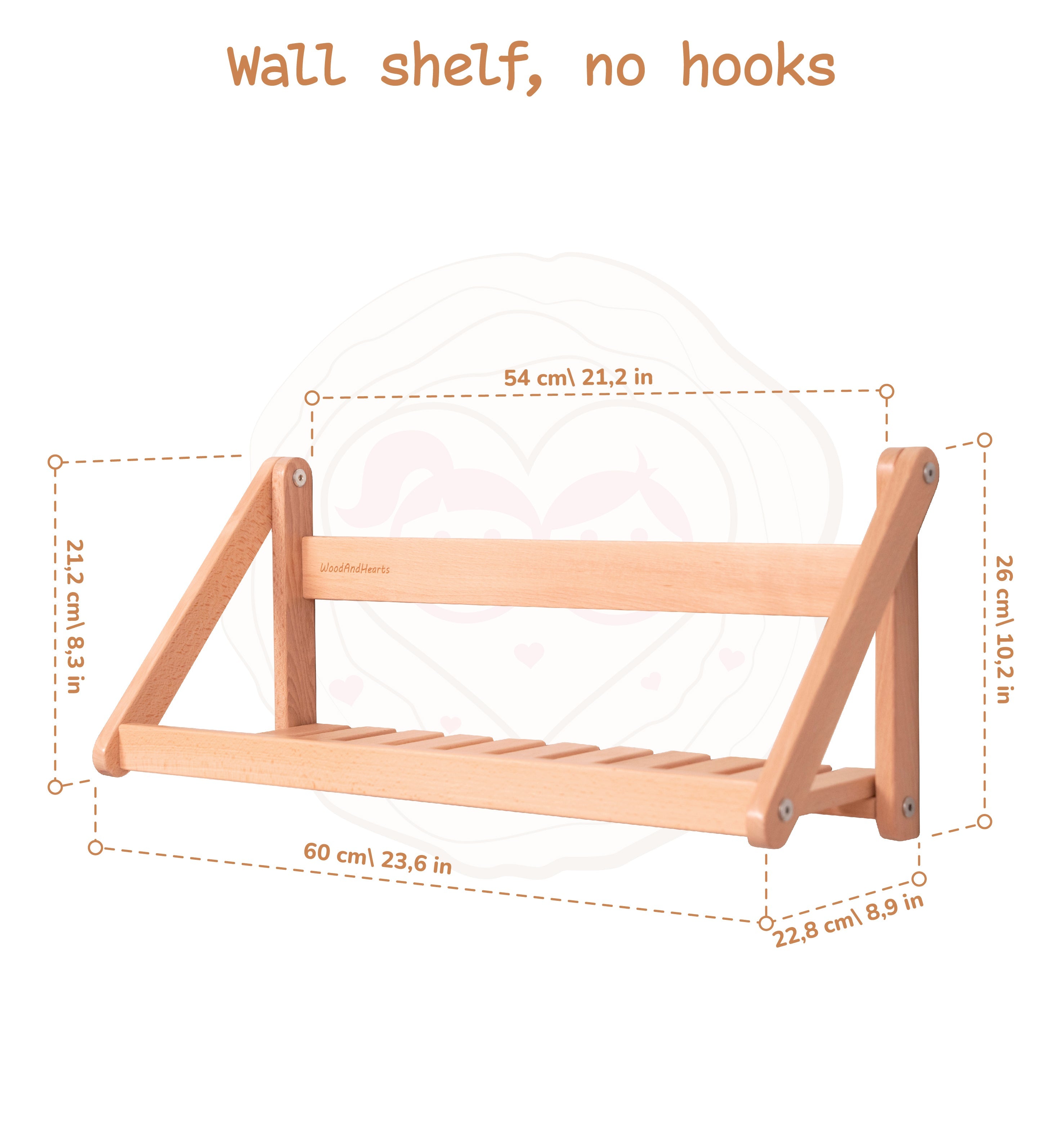 Wall Shelf with Hangers