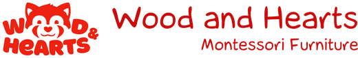 Wood and hearts logo