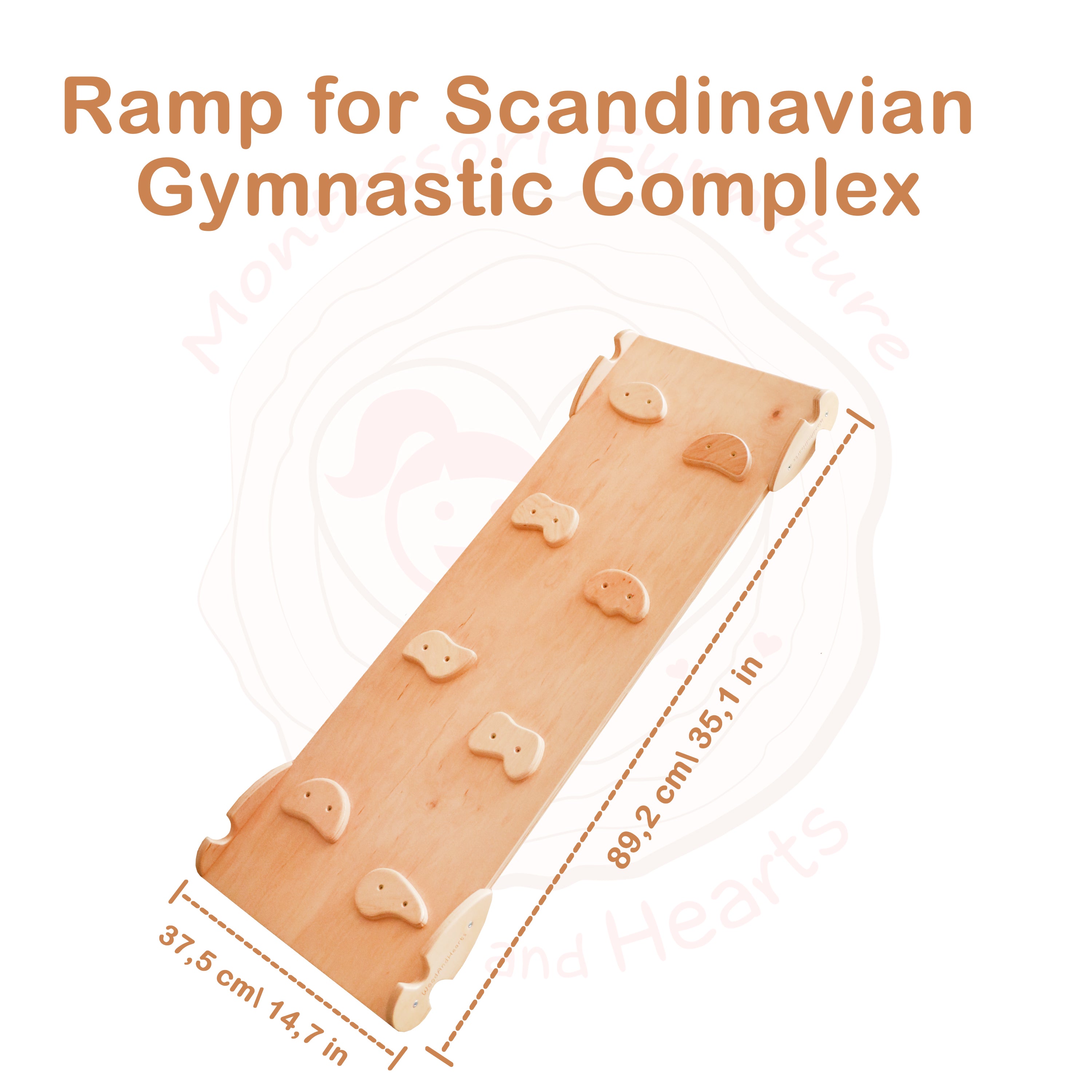 Wooden Climbing Playground: Rocking Ramp, Climbing Rope, Monkey Bars, Gymnastic rings, Kids Swing, Play Mat