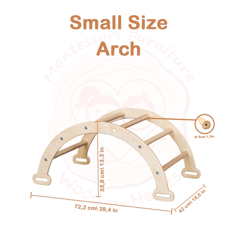 ベビージム、Smallサイズのモンテッソーリのアーチ+モンテッソリランプ