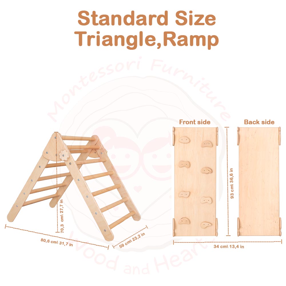 Montessori Triangle and Ramp