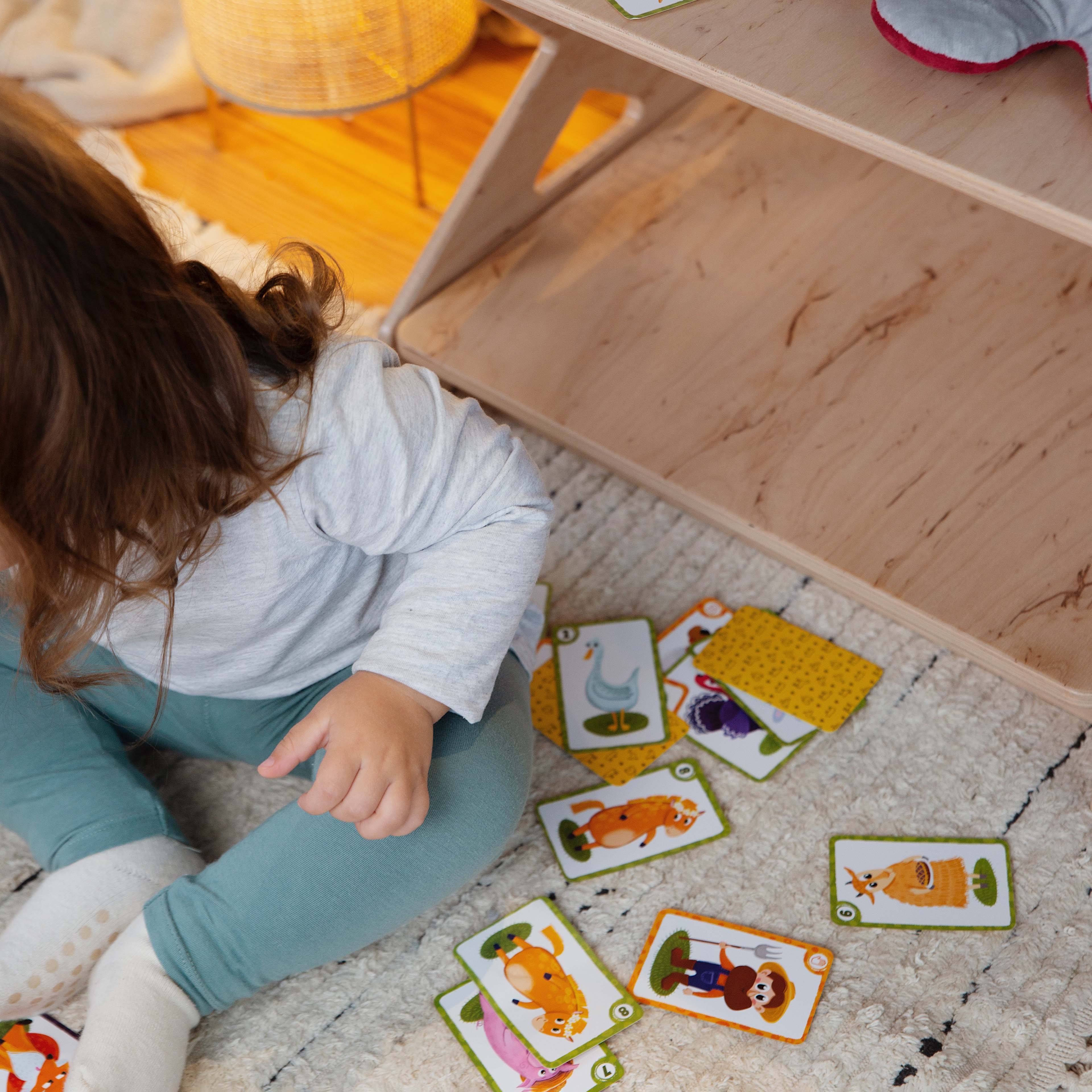 Open Bookshelf for Toys Storage, Montessori space Organizer